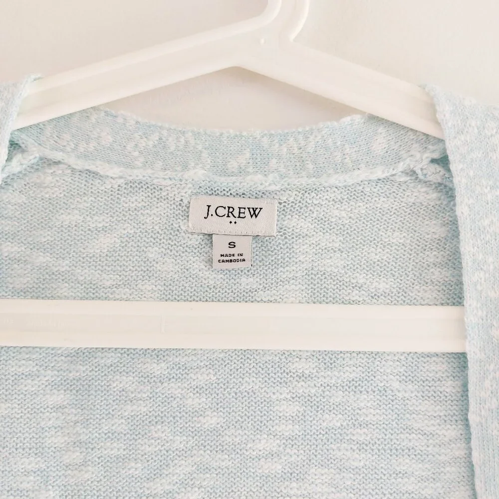 J. Crew Factory Beach Cardigan Light Turquoise S Women - Picture 6 of 10